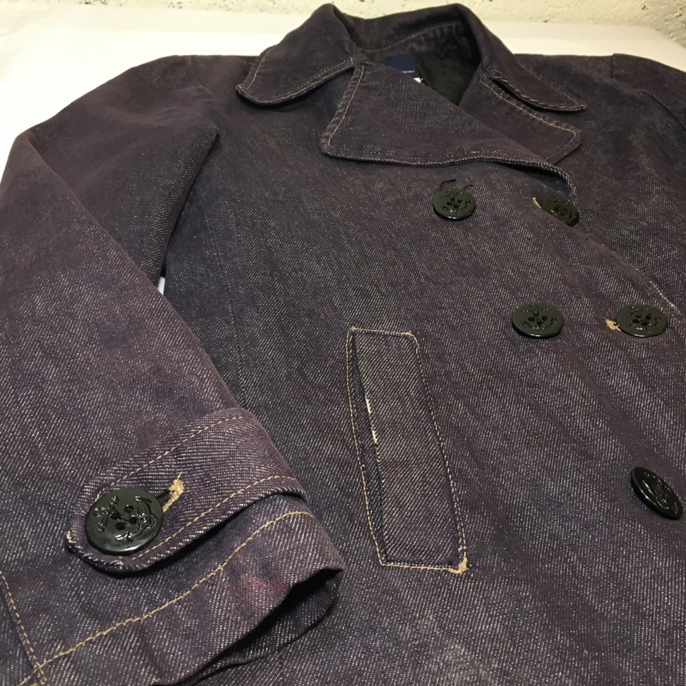 Gap Dark Denim Button Coat - image 5